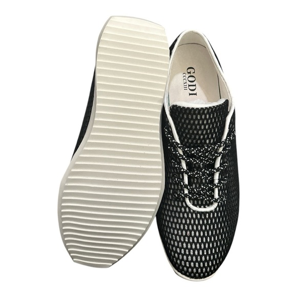 GODI CCCXIII Edsel Low Top Sneakers Black & White | Unisex Sizing - Picture 6 of 11